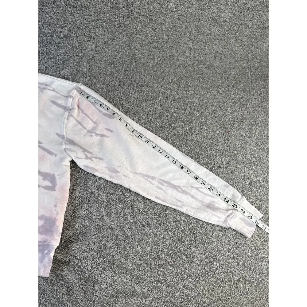 Good American Boyfriend Sweatshirt Crewneck Tie Dye Size Small